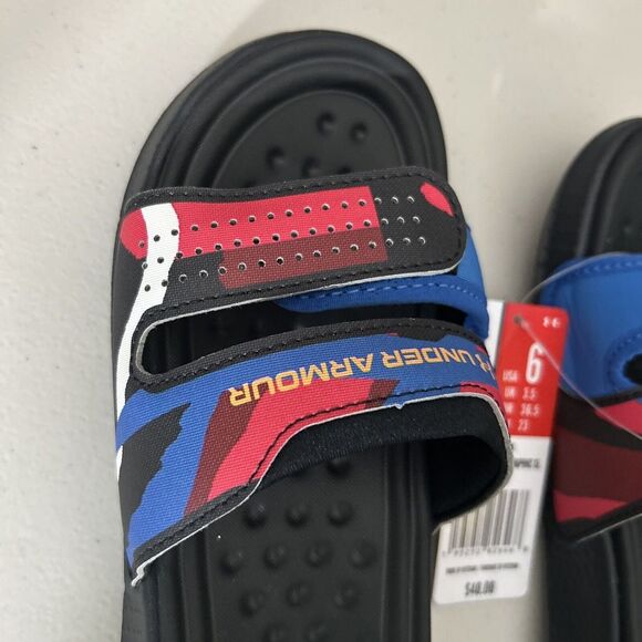 Under Armour Women's UA Ansa Studio Graphic Slides - Size 6 NWT - Picture 4 of 6